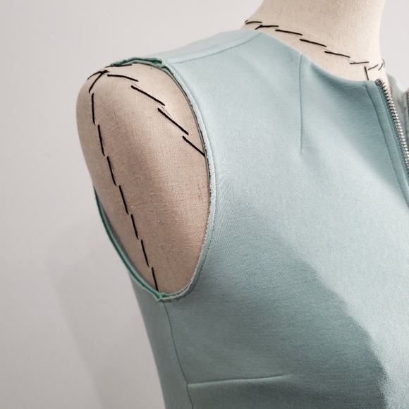 Tory Burch Pastel Blue Scuba Sheath Dress - Picture 7 of 14